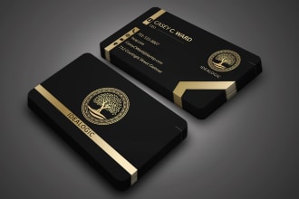 do professional luxury business card and thank you card design