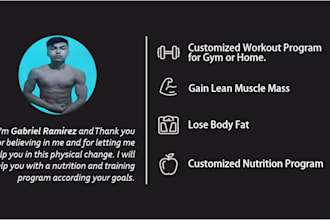 be your online personal trainer and nutritionist