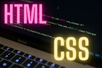 do HTML CSS bug fixing