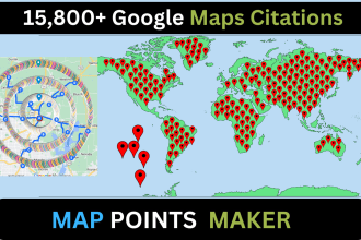 do 15,800 google maps citations for gmb ranking and local business SEO