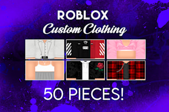 send 50 high quality roblox clothes