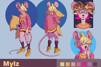 design your character reference sheet