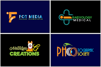 do modern minimalist business podcast logo design