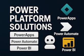 develop, custom powerapp in powerapps, power automate, and power bi apps