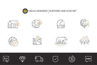 design a unique custom vector icon set