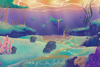 make background illustration cartoon style