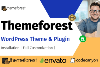 themeforest wordpress theme install and customize in 2hrs