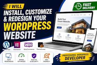 install, customize, and fix any wordpress themeforest theme