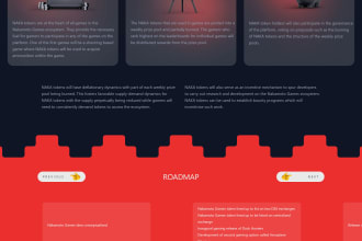 make expert modern nft responsive landing page using html css js