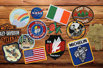do custom embroidered patches and ship with high quality