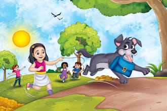 custom children book illustrations storybook illustrations