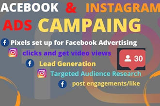 be your facebook and instagram  ads manager