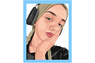 do a custom vector portrait for you, couples and families