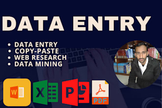 do data entry at a low price, internet research in 24 hours