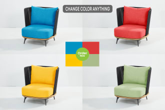 do color change, color correction, photoshop in  anything