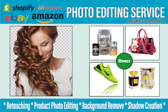 provide product photo editing service for online sale