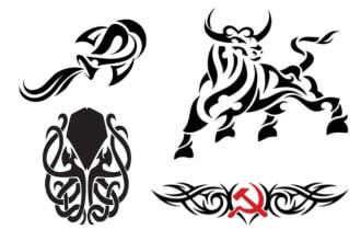 make a stunning  tribal or minimalist tattoo design