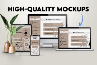 create 3d book, product and courses mockup bundle