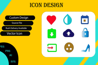 design custom editing icon set