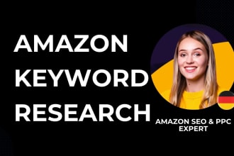 create a amazon keyword research for PPC and SEO listing