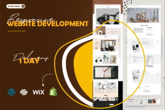 design a unique, modern and responsive business website