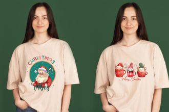 create custom t shirt design christmas t shirt design