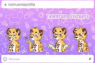 design a telegram furry pack for you