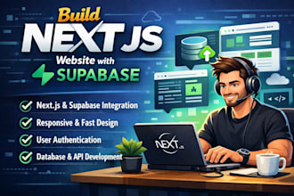 build next js website with supabase