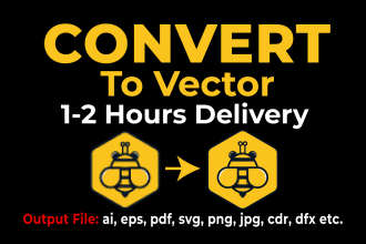 do vector tracing or convert to vector quickly
