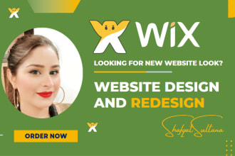 design and redesign wix website or wix ecommerce