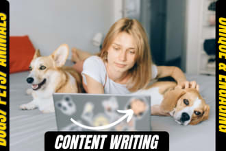 write dog articles and animal or pet blog content