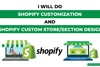 do shopify customization or design custom shopify sections