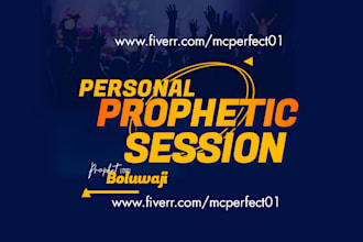 give you a one on one prophetic counsel via zoom