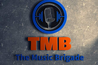 design a music producer, musician, dj, studio, channel or band logo
