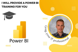 provide a power bi training for you in english or german