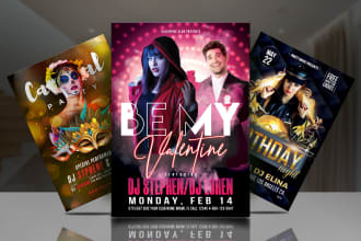 do church, business, gym, club, dj, hip hop, party, or any event flyer design