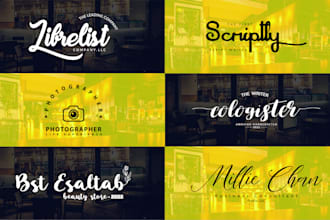 design typography wordmark lettermark signature calligraphy script urban logo