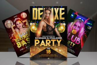 create business, party, event, church, dj, commerce, hip hop, restaurant flyer