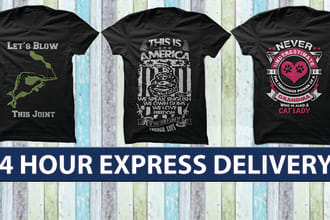 create custom t shirt design for merch and teespring