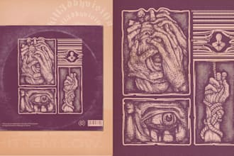 design unique hand drawing album art