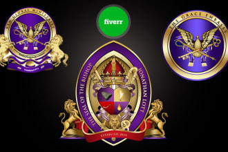 create stunning church seal logo, bishop seal or apostle