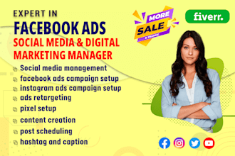 be social media ads manager, instagram and facebook, pixel setup