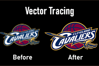 do vector tracing, vectorize, redraw convert image to vector