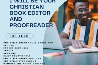 be your christian book and ebook editor and proofreader