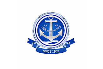 design modern anniversary logo