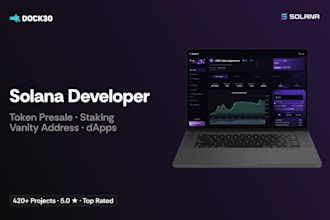 build solana token presale, vanity address, meme coin, or custom web3 dapp