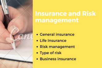 do research on insurance and risk management