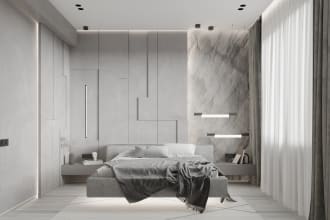 create a realistic 3d render of your interior