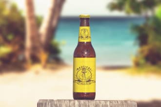 do beer label, wine label or bottle label design with mockup