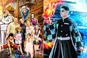 create outstanding photoshop cosplay or anime edits